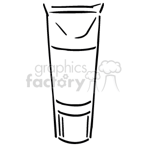 The image is a simple line drawing of a medical cream tube. It's a vertical depiction showing the cylindrical shape characteristic of a tube used for ointments, creams, or topical medical preparations.