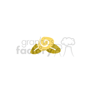 The image is a stylized clipart of a yellow rose with leaves.