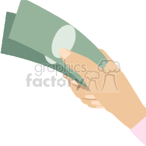 A Hand Holding Some Cash