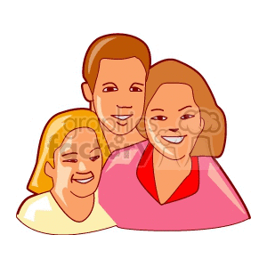 A smiling family