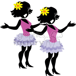 two girly dancers