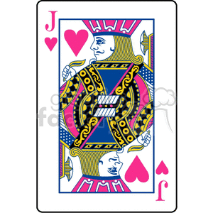 Jack of hearts playing card