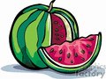   fruit food watermelon watermelons  watermelon3.gif clip art food-drink fruit 