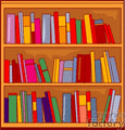   book books bookshelf bookshelves  bookshelf501.gif clip art education books 