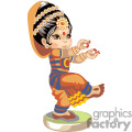 a little indian girl dancing
