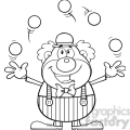 Juggling Clip Art Image - Royalty-Free Vector Clipart ...