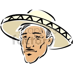 Mexican man's face
