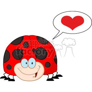 4138-LadyBird-Cartoon-Character-With-Speech-Bubble