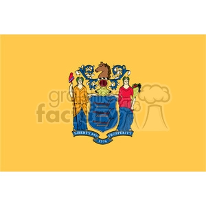 vector state Flag of New Jersey