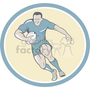 rugbyplayer holdingballrunning front