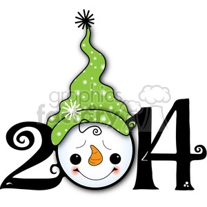 2014 snowman clipart