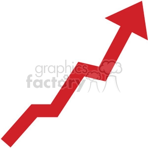 red graph  going up