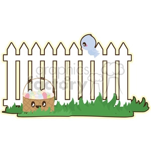 Picket Fence cartoon character illustration