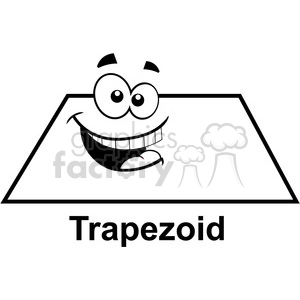 geometry trapezoid cartoon face math clip art graphics images