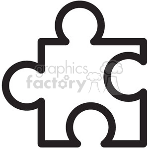 puzzle piece vector icon