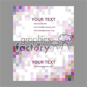 vector business card template set 050