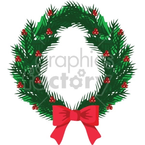 christmas wreath icon