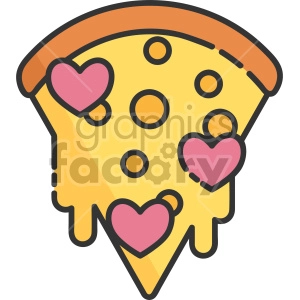 dripping heart pepperoni pizza