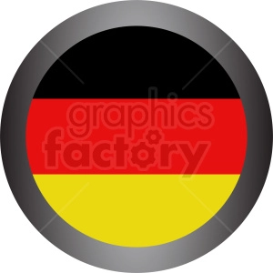 The image contains a stylized representation of the German flag in a circular format, enclosed by a grey border.