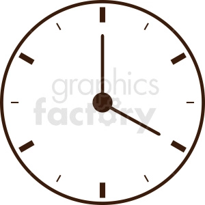 wall clock outline