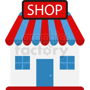 storefront vector clipart