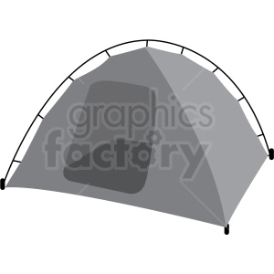 pop up camping tent vector clipart