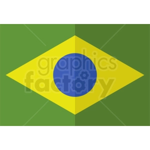brazil flag icon vector
