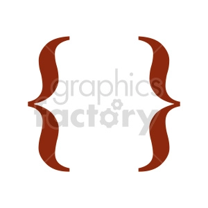 fancy graffa symbol vector clipart