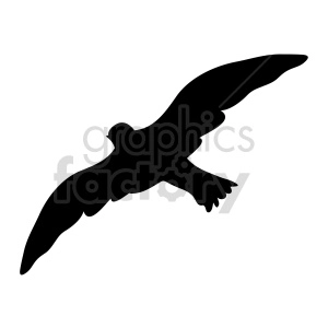 bird flying silhouette vector