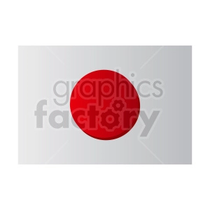 The image is a simple clipart representation of the flag of Japan, consisting of a red circle (symbolizing the sun) centered on a white background.