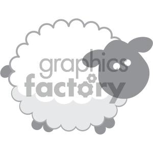 cartoon vector sheep image