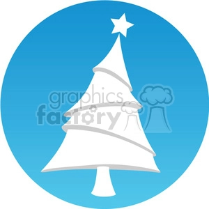 cartoon Christmas tree icon