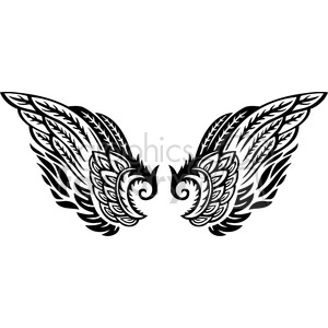 feather angel wing tattoo art