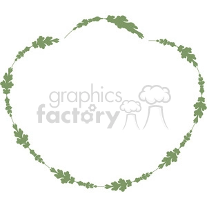 green floral frame swirls boutique design border 4
