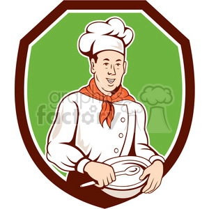 chef holding spoon and bowl front SHIELD