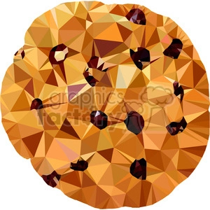 Choc chip cookie triangle art geometry geometric polygon vector graphics RF clip art images