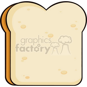illustration cartoon bread slice vector illustration isolated on white background