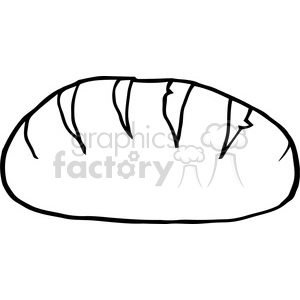 illustration black and white hand drawn cartoon loaf bread poster design with text vector illustration background