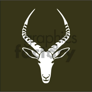 vector gazelle head icon