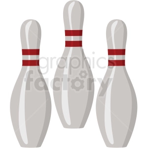 bowling pins vector clipart no background
