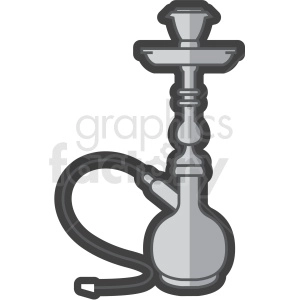 hookah smoking pipe vector clipart