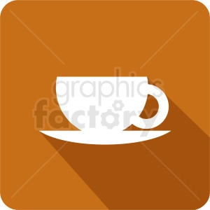 coffee cup on small plate vector