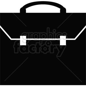 vector briefcase black white design