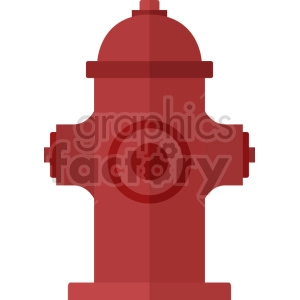 red fire hydrant vector icon clipart