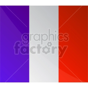 The image features a stylized version of the flag of France, often referred to as the Tricolore, which consists of three vertical bands of equal width, displayed in the national colors of blue, white, and red. This particular representation has a modern or digital gradient effect, transitioning smoothly from each color, rather than the traditional solid colors.