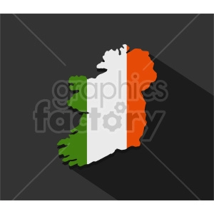 ireland flag design vector clipart