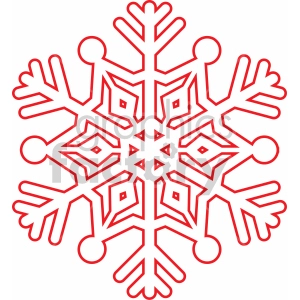 snowflake outline svg cut file