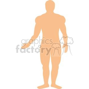 The image appears to be a silhouette or outline of a male human figure. There are no explicit details that denote it as funny or comical within the image; it is a plain graphic without facial expressions or distinctive features.