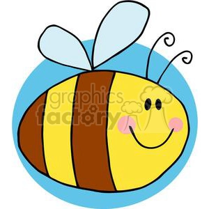 4118-Fflying-Bee-Cartoon-Character