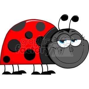 Royalty-Free-RF-Copyright-Safe-Happy-Ladybug-Cartoon-Character